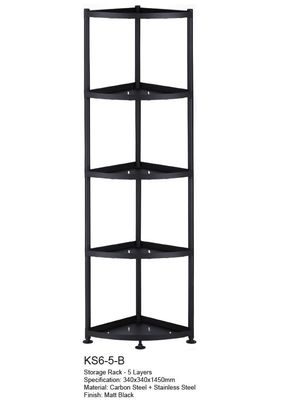 4 Layers Freestanding Kitchen Rack Stainless Steel Waterproof Easy Assembly