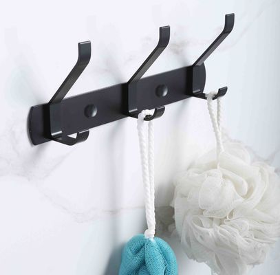 Double Hooks Aluminium Wall Hooks For Mudroom Bathroom Entryway