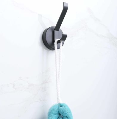 Double Hooks Aluminium Wall Hooks For Mudroom Bathroom Entryway