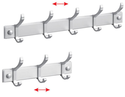 Heavy Duty Stainless Steel Bathroom Hooks , Wall Mounted Coat Hooks Multifunctional