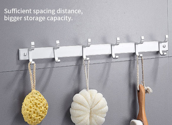Heavy Duty Stainless Steel Bathroom Hooks , Wall Mounted Coat Hooks Multifunctional