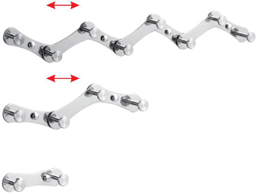 Expandable Foldable Stainless Steel Robe Hooks With Mirror Polishing Finish