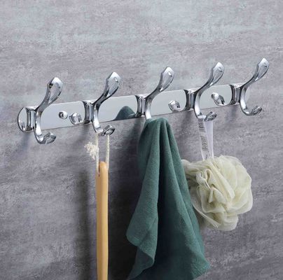 8 Inch Stainless Steel Robe Hooks Multifunctional For Jacket Bathrobe Scarf