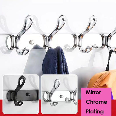 8 Inch Stainless Steel Robe Hooks Multifunctional For Jacket Bathrobe Scarf
