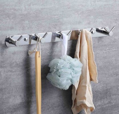 Multipurpose Stainless Steel Robe Hooks For Hanging Towels Coat Mirror Polishing Finish