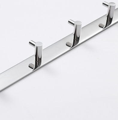 Durable Stainless Steel Towel Hook , Coat Hook Rail Wall Mounted For Foyer Hallway