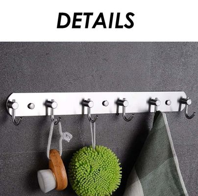 Heavy Duty Stainless Steel Robe Hooks Waterproof Anti Rust for Bathroom