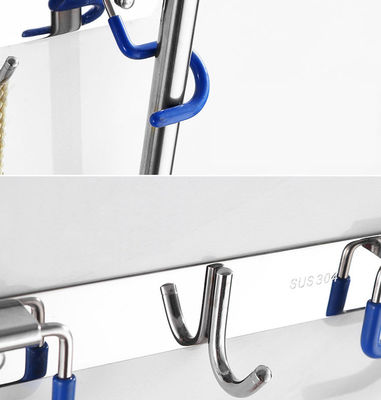 Stainless Steel 304 Broom Mop Holder Wall Mount Heavy Duty For Laundry Room Garage