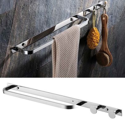 Mirror Polishing SUS304 Stainless Steel Towel Rack Holder 24 Inch For Kitchen Bathroom