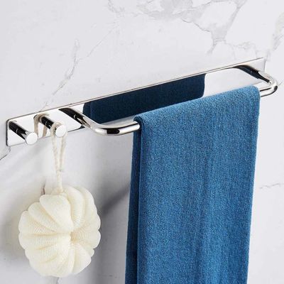 Mirror Polishing SUS304 Stainless Steel Towel Rack Holder 24 Inch For Kitchen Bathroom