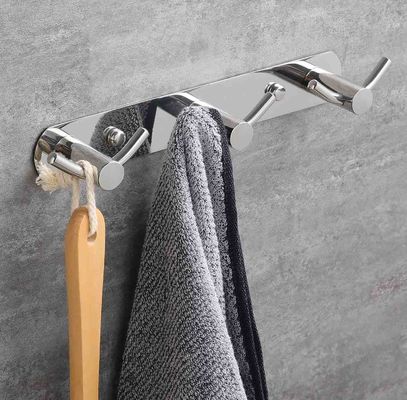 Wall Mounted Decorative Stainless Steel Hook Rack For Hanging Coats Backpack