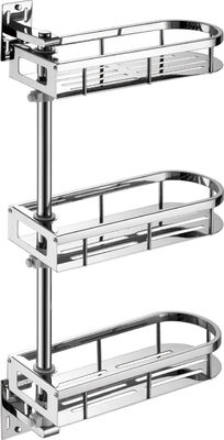 180 Degree Rotary Wall Mounted Kitchen Shelf Height Adjustable Multifunctional