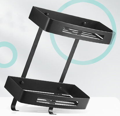 Matte Black Bathroom Shower Caddy , 304 Stainless Steel Shower Shampoo Holder