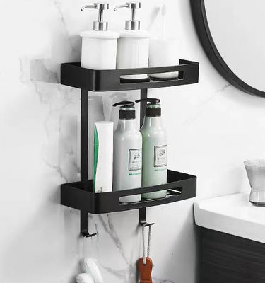 Matte Black Bathroom Shower Caddy , 304 Stainless Steel Shower Shampoo Holder