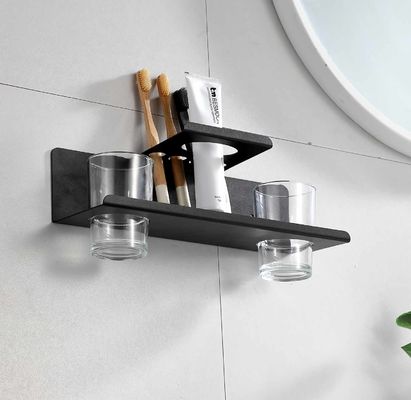 Stainless Steel Wall Mounted Bathroom Shelf Rustproof Waterproof For Toothbrush