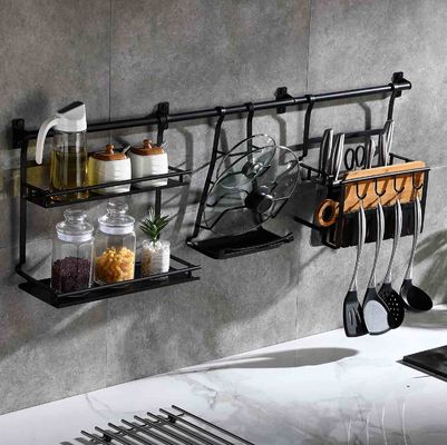 Multipurpose Wall Mounted Kitchen Shelf SUS304 Stainless Steel Material