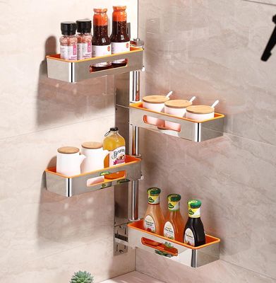 Multipurpose Wall Mounted Kitchen Shelf For Condiment Bottle