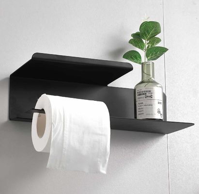 Rustproof Stainless Steel Toilet Paper Dispenser Matte Black Color For Bathroom Washroom