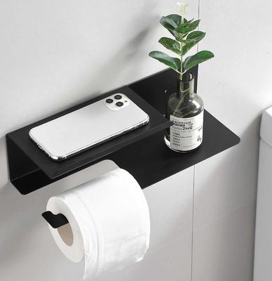 Rustproof Stainless Steel Toilet Paper Dispenser Matte Black Color For Bathroom Washroom