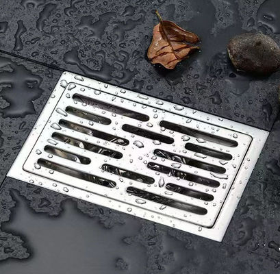 4" X 6" Rectangular Shower Drain , SS Floor Drain For Bathroom Kitchen Garage