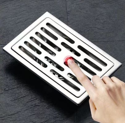 4" X 6" Rectangular Shower Drain , SS Floor Drain For Bathroom Kitchen Garage