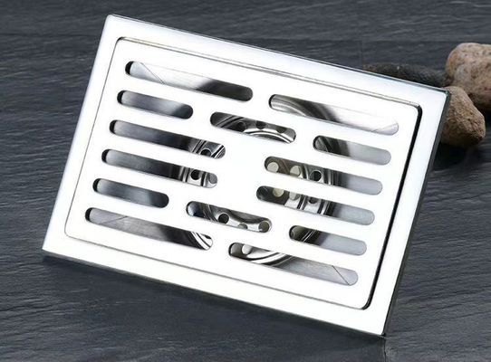 4" X 6" Rectangular Shower Drain , SS Floor Drain For Bathroom Kitchen Garage
