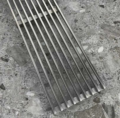 Linear Shower Floor Drain SUS304 Stainless Steel Material Corrosion Resistant