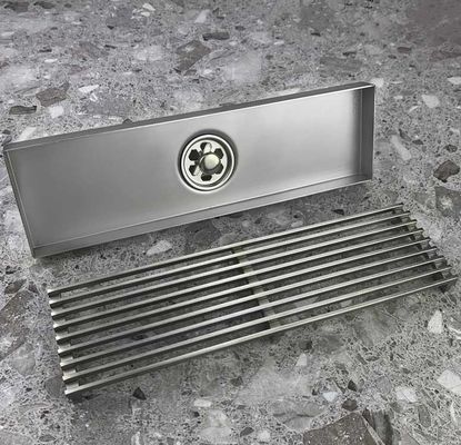 Linear Shower Floor Drain SUS304 Stainless Steel Material Corrosion Resistant