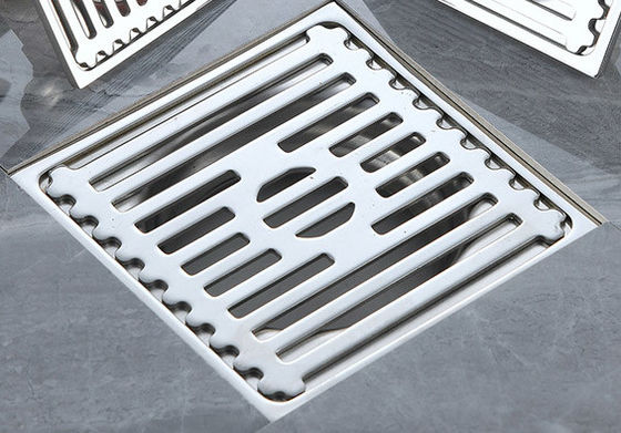 4 Inch Square Wet Room Shower Drain For Bathroom Swimming Pool