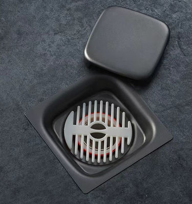 4 Inch Square Commercial Stainless Steel Floor Drains For Kitchen Bathroom Garage