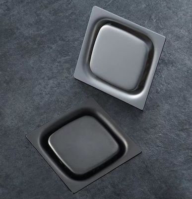4 Inch Square Commercial Stainless Steel Floor Drains For Kitchen Bathroom Garage