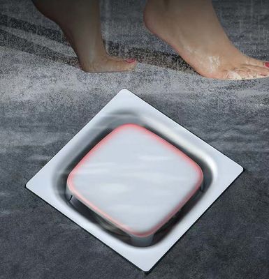 4 Inch Square Commercial Stainless Steel Floor Drains For Kitchen Bathroom Garage