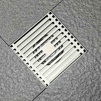 4 Inch Bathroom Floor Drain Stainless Steel With Matte Black Matte Grey Color