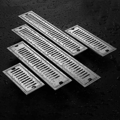 Linear Rectangular Shower Floor Drain With Brush Polishing Finish ODM