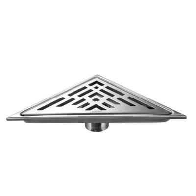 Anti Odor Triangle Shower Floor Drain 304 Stainless Steel Material
