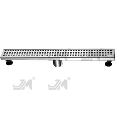 Linear 24 Inch Shower Drain , Square Floor Drain Brushed 304 Stainless Steel Material