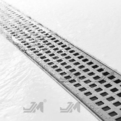 Linear 24 Inch Shower Drain , Square Floor Drain Brushed 304 Stainless Steel Material