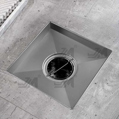 Stainless Steel 304 Shower Floor Drain Square Shape With Satin Polished Finish