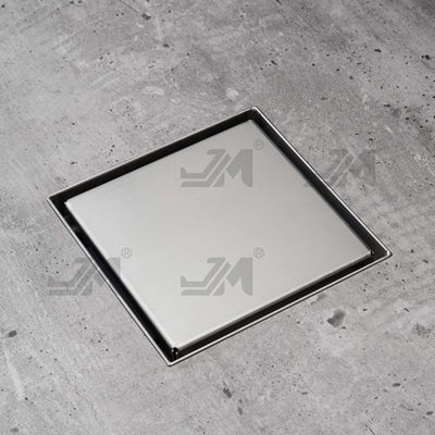 Flat Cover Shower Floor Drain SUS304 Material For Bathrooms Kitchens Garages