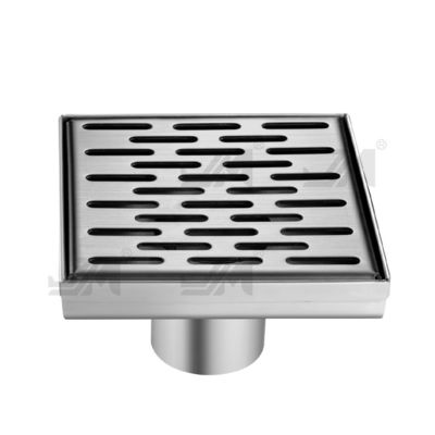 5.25 Inch Modern Square Shower Drain Stainless Steel 304 Material With Removable Grate