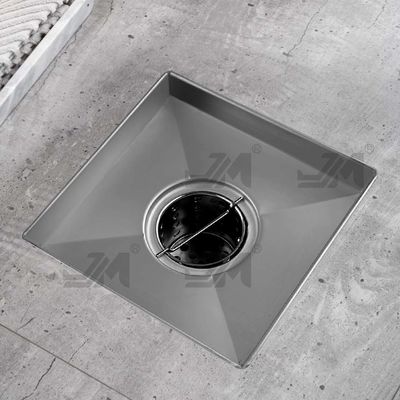 5.25 Inch Modern Square Shower Drain Stainless Steel 304 Material With Removable Grate