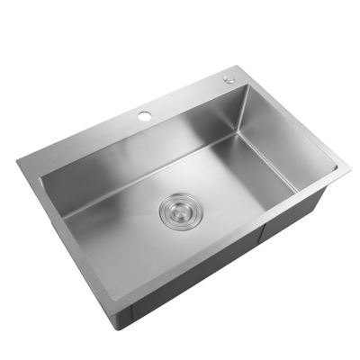 Top Mount Farmhouse Stainless Steel Kitchen Sink For RV Travel Trailer Garage