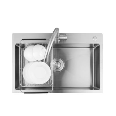 Rectangular 27 Inch Kitchen Sink , Top Mount Workstation Sink Stainless Steel 304 Material