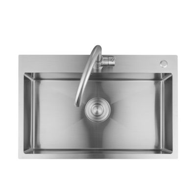 Rectangular 27 Inch Kitchen Sink , Top Mount Workstation Sink Stainless Steel 304 Material