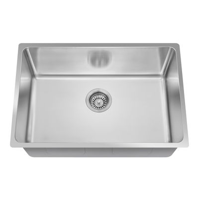 Soundproofing 18 Gauge Stainless Steel Sink , Undermount Kitchen Sink With Strainer