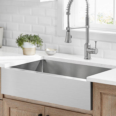 Durable Single Bowl Stainless Steel Farmhouse Sink 33 Inch With SS 304 Material