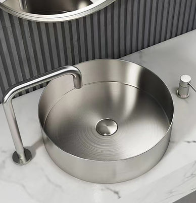 Luxury Modern Stainless Steel Vessel Sink Bowl Brushed Gold Color For Hotel