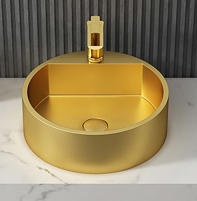 Modern Round Stainless Steel Vessel Sinks Stain Resistant Odor Resistant