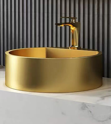 Modern Round Stainless Steel Vessel Sinks Stain Resistant Odor Resistant