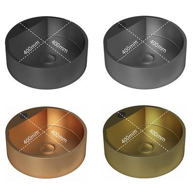 Modern Round Stainless Steel Vessel Sinks Stain Resistant Odor Resistant